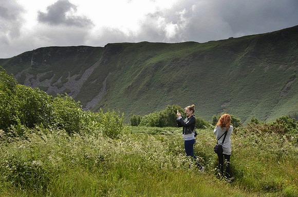 Walking around Lough Currane from Waterville