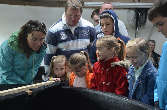 Lucy from Sea Synergy conducting a tour of Lough Currane fisheries