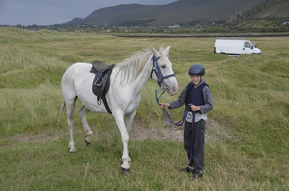 Ready for racing on the beach in Rossbeigh