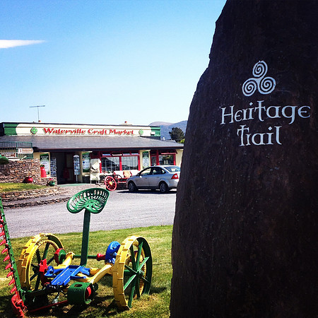 The Heritage Trail next to Waterville Craft Market -outlining the history of Iveragh Peninsula (ROK)
