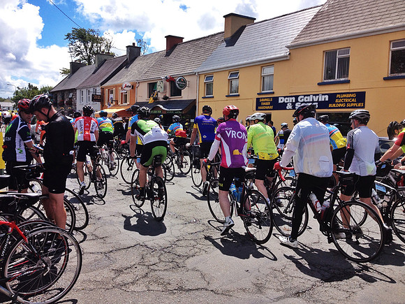 Cyclists on the Ring of Kerry Charity cycle