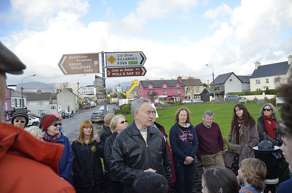 Bat Burns telling stories in Sneem - Storytelling Festival
